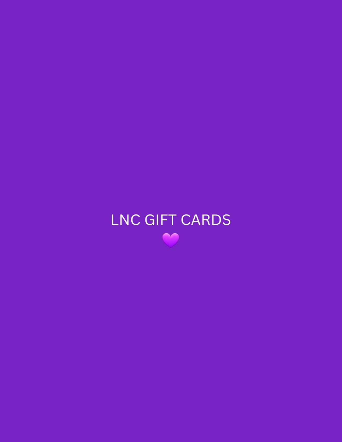 LNC Gift Cards